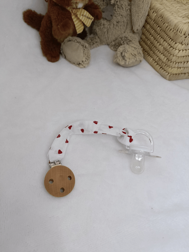 Attache tétine tissu