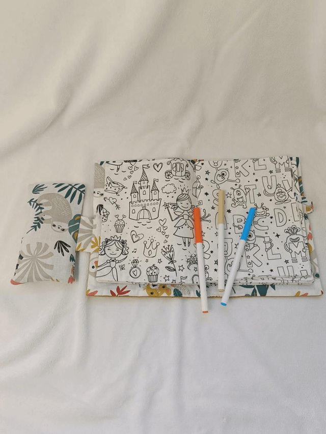 Cahier de coloriage lavable personnalisé