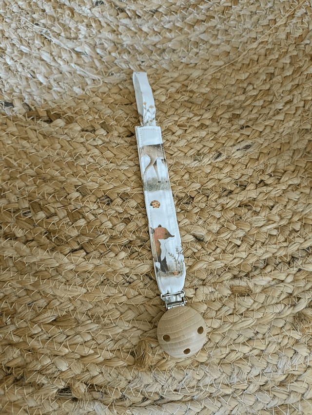 Attache tétine tissu