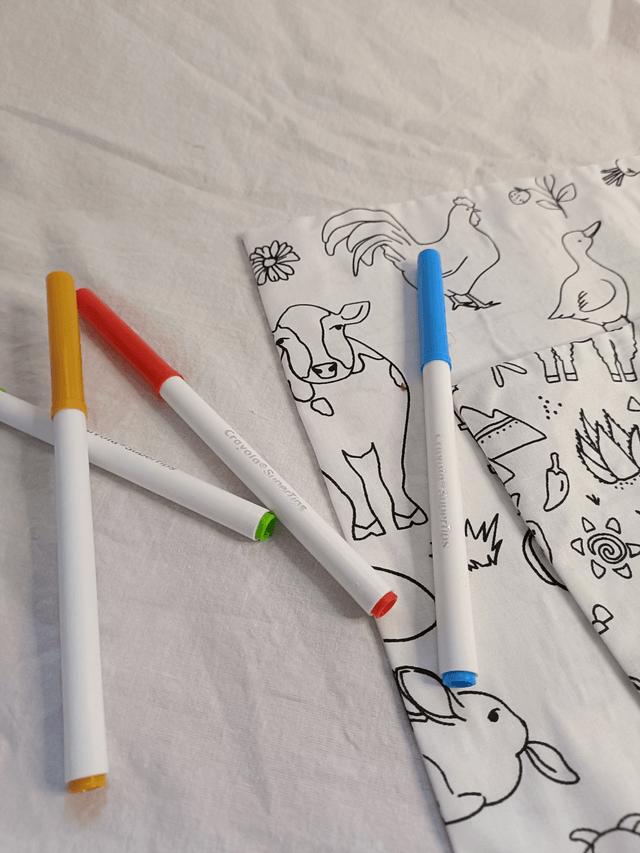 Set de table à colorier