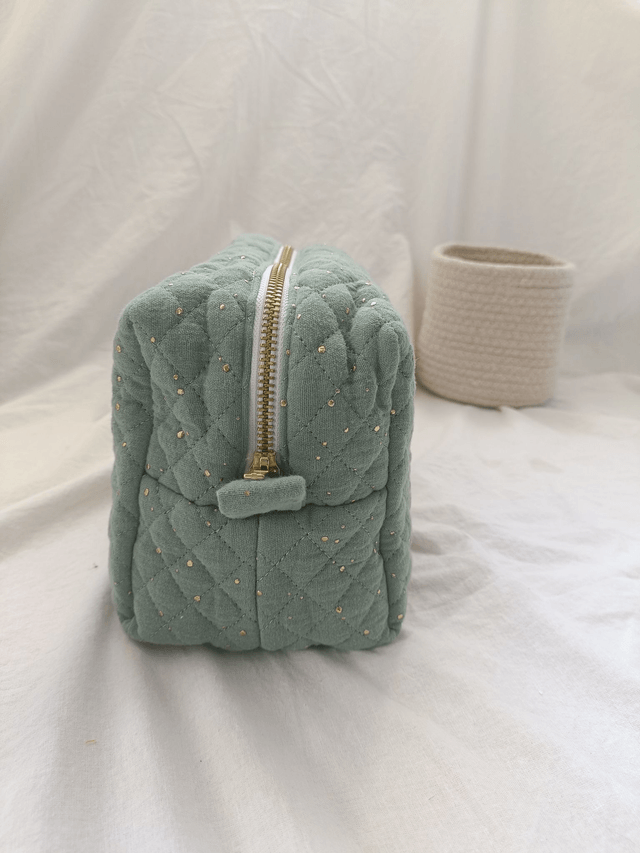 Trousse de toilette vert sauge