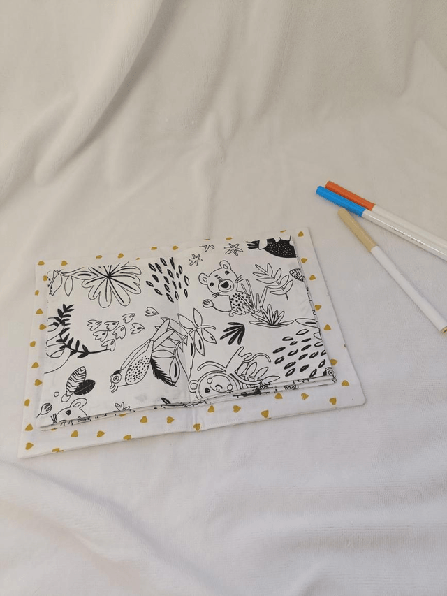 Cahier de coloriage lavable format de poche 
