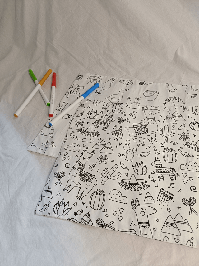Set de table à colorier