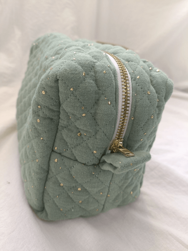 Trousse de toilette vert sauge