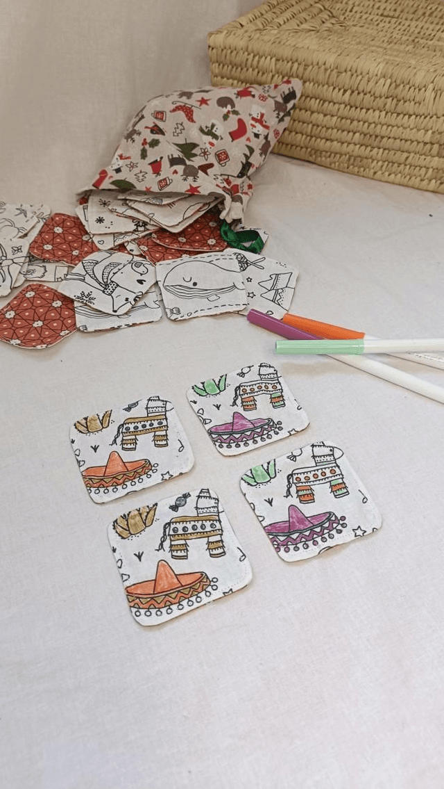 Jeu de mémory à colorier 