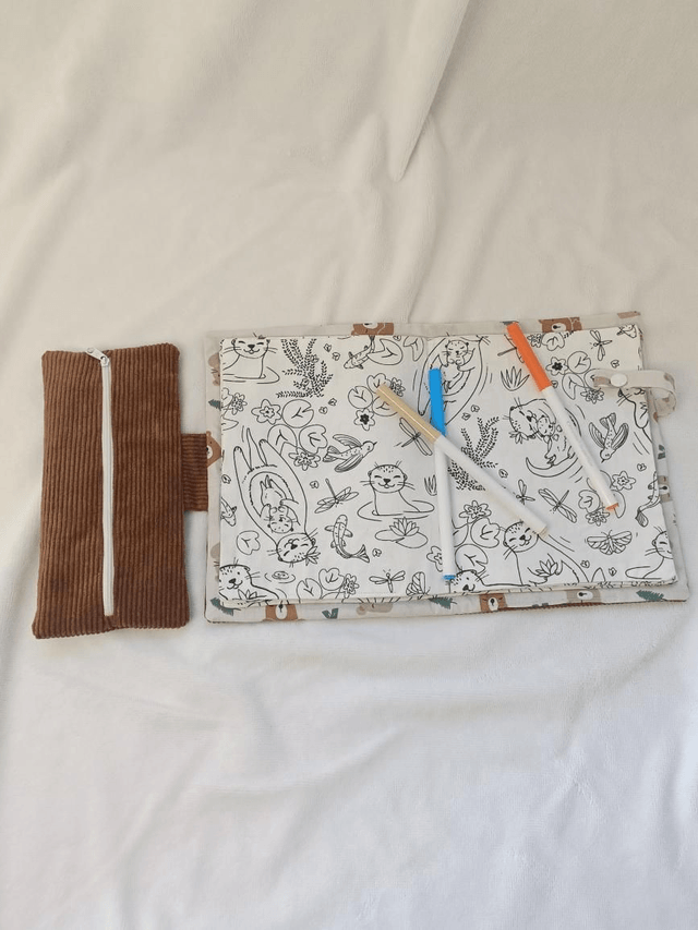 Cahier de coloriage lavable "Ourson"