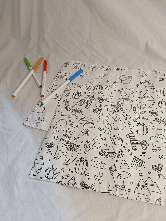 Set de table à colorier
